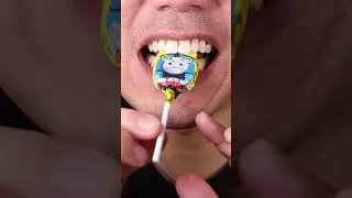 ASMR | Thomas & Friends Crunchy Chocolate Lollipops | Can You Name the Character?