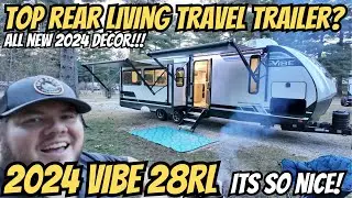 Top Rear Living Travel Trailer!? 2024 Vibe 28RL | New 2024 Decor!