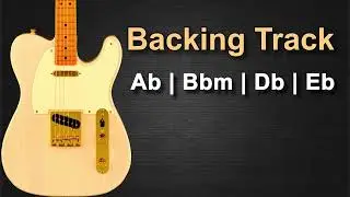 Pop Rock Ballad Guitar Backing Track in Ab Major | 69 BPM |