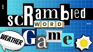 Scrambled Word Games - Guess the Word Game - Weather Vocabulary