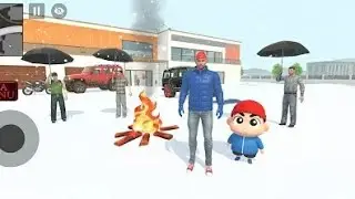 🤯Franklin fass Gaya Snow ka Andar Sinchan sath Kya Hua Hai 🫣💥 Indian Theft Aura Simulator🔥💥