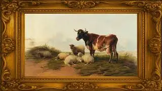 Vintage Cow and Sheep Painting &ndash; 2 Hour 4K Animal Frame TV Art for Relaxation and Interior Display