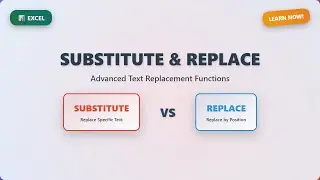 Excel Text Magic: Master SUBSTITUTE & REPLACE Functions!