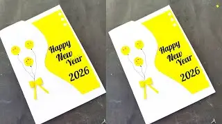 New Year Greeting Card 2026 | Easy Craft That Goes Viral