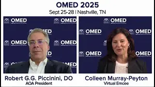 OMED25 AOA President Robert Piccinini, DO, invitation