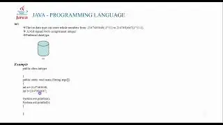 part7: Int Data Type | Java-Programming language | For beginners in Tamil.