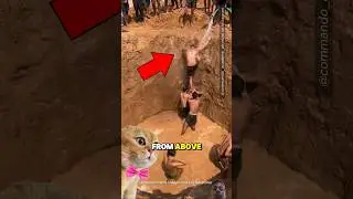 the man completed a hard mud challenge!😨 #shorts #viral #mud #challenge