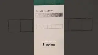 Cross Hatching and Stippling Tonal ladders