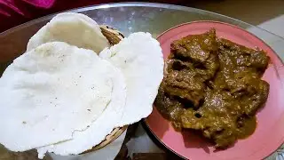হাঁসের সাথে সাদা চালের রুটি 😋#suborna  runa#dinner #dailyvlog