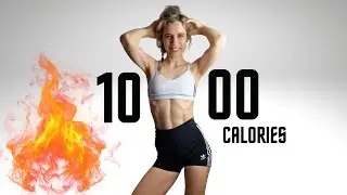BURN 1000 CALORIES - ULTIMATE HIIT CARDIO WORKOUT AT HOME - ALL STANDING - NO REPEAT - FAT BURNING