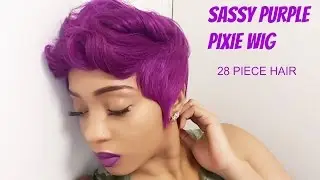 SASSY PURPLE PIXIE WIG!!!/ TUTORIAL