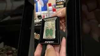 Zippo Four Leaf Clover High Polish Chrome 24699 [0978473739 - 0983247815] #zippo #batluazippo #usa