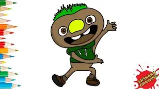 How to Draw and Color Clod from Elemental Characters | Coloring Pages
