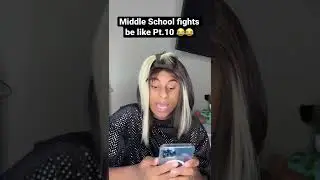 Middle SCHOOL FIGHTS be like! Pt.10 #shorts #relatable #comedy #viral #skits #funny #roydubois