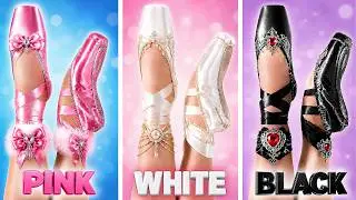 Pink vs Black vs White Ballerina! Which Color Girl Dance The Best?