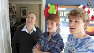 Cousin Iain teaches Tommy to juggle and then Tommy shows Iain his medals