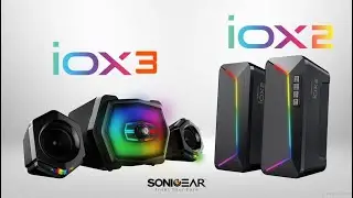 SONICGEAR IOX 2  IOX 3 STEREO BLUETOOTH SPEAKER WITH RGB LIGHT EFFECT