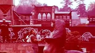 Wilhelma Stuttgart1968  mit Trischtan Seelöwe gefüttert von Heinz Scharpf