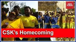 Chennai Super Kings Receive Hero's Welcome At Chennai Airport After IPL 2018 Win