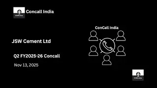 JSW Cement Ltd Q2 FY2025-26 Concall