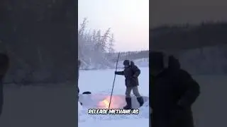 Methane Gas In Frozen Lakes EXPLAINED