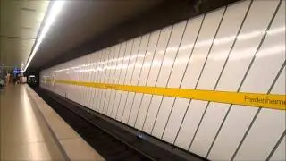 U-Bahn München - Züge im U-Bahnhof Friedenheimer Straße U5