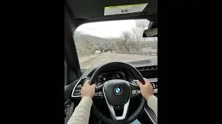 POV-🎄👓driving near Leavenworth, through Washington state