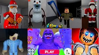 Roblox 6 SPEEDRUN Escape Obby, SINISTER SNOWMAN BARRY, ESCAPE FREDDY'S MANSION! CHRISTMAS
