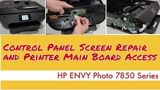 Экран принтера HP ENVY 7858 пустой или не работает. Ремонт своими руками 7855 7155