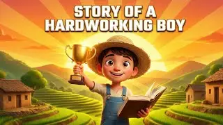 मेहनती लड़के की कहानी | story of a Hardworking boy| cortoon story #video #mehnatikisan #ytviral 