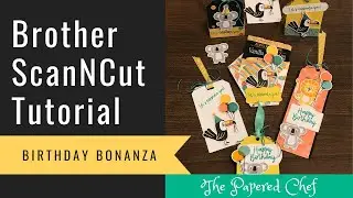 Brother ScanNCut Tips & Tricks - Cutting Patterned Paper - Birthday Bonanza