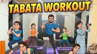12 Min. Nonstop Tabata Full Workout | Fast Fat Burn Workout Routine | Ayan Sir 