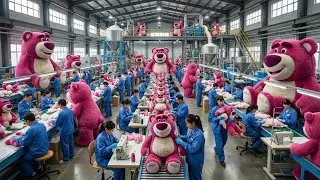 Inside The Plush Toy Factory: How Millions of Teddy Bears Are Mass Produced (Full Process)