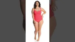 La Blanca Plus Size Island Goddess Sweetheart One Piece Swimsuit | SwimOutlet.com