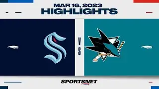 NHL Highlights | Kraken vs. Sharks - March 16, 2023