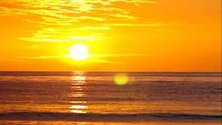 Relaxing sound of sea ​​waves Sunset Study Sleep Meditation Water Sounds HQ ASMR FHD