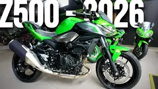 NOVA Z500 2026 - TUDO SOBRE A NAKED DE ENTRADA DA KAWASAKI!