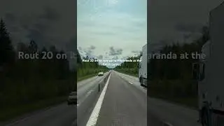 Rout 20 on its way to Haparanda at the finish border.
