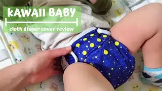 Kawaii Baby One Size Happy Leak-Free Cloth Diaper Cover Review + Fit on Toddler