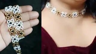 Rice pearl necklace@Cut n' Paste