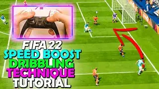 This SPEED BOOST DRIBBLING TECHNIQUE is OVERPOWERED in FIFA 22 | L1 SPEED BOOST | FIFA 22 TUTORIAL