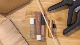 upcycling a thrifted vintage coach cd case into a travel make up vanity #thriftflip #leathercraft