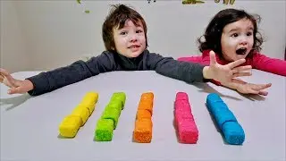 Learn Colors and Counting with Marshmallows for Children and Toddlers