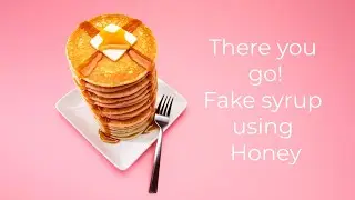 Food Photography Tricks - How to create fake syrup for pancakes using honey