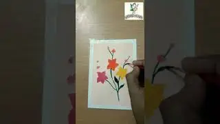 Flower's water colour drawing #shorts #artisticcraft #painting