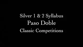 Silver Paso Doble Syllabus