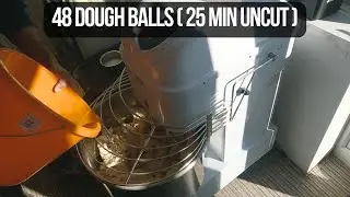 25-Minute UNCUT Dough Mix: Making 48 Pizza Dough Balls (Commercial Mixer) 🍕