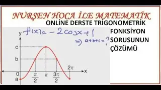 BİR SORU İLE TRIGONOMETRIK FONKSİYON GRAFİĞİ #trigonometri #trigonometrikfonksiyongrafiği #grafik