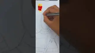 How to draw Deadpool 🔴🖤🤺🗡️#ytshorts #reels#shorts#viral#trending  #Superhero#AntiHero