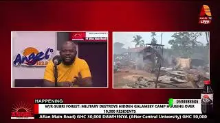 W/R - Subri Forest: Military destroys hidden Galamsey camp housing over 10,00 residents